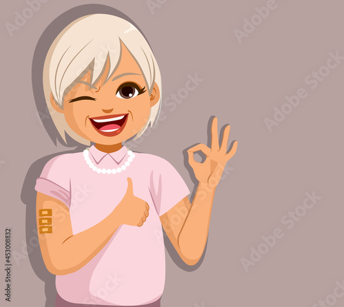 Senior old granny woman wit...