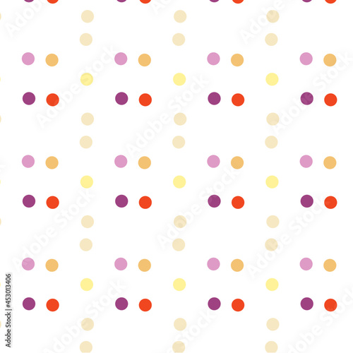 Seamless vector pattern with dots. Colorful background.vintage.