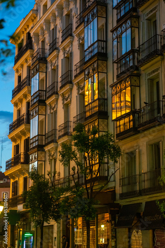 building at night