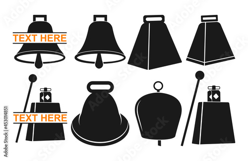 Cowbell, Cowbell Silhouette, Cowbell Icon, Cowbell Vector, Cowbell Clipart Illustration photo