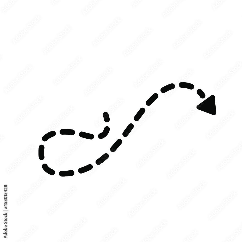 dotted black and white arrow vector dotted black and white arrow vector