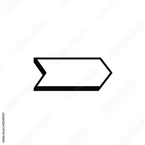 simple sign black and white arrow vector
