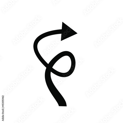 spiral arrow vector