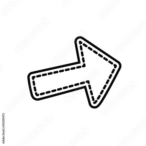 vintage doodle arrow vector