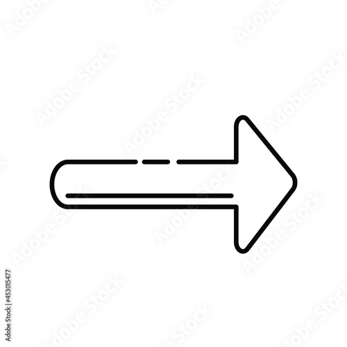 simple doodle arrow vector