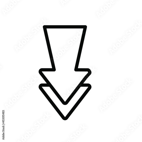 simple black arrow vector