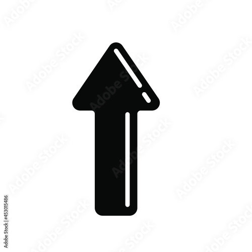 upper simple arrow vector