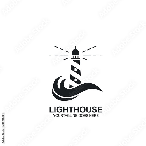 lighthouse icon vector illustration design concept