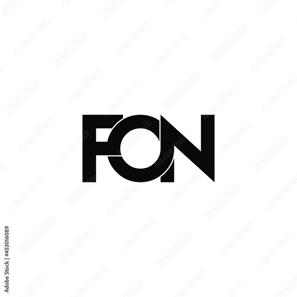fon initial letter monogram logo design fon initial letter monogram logo design