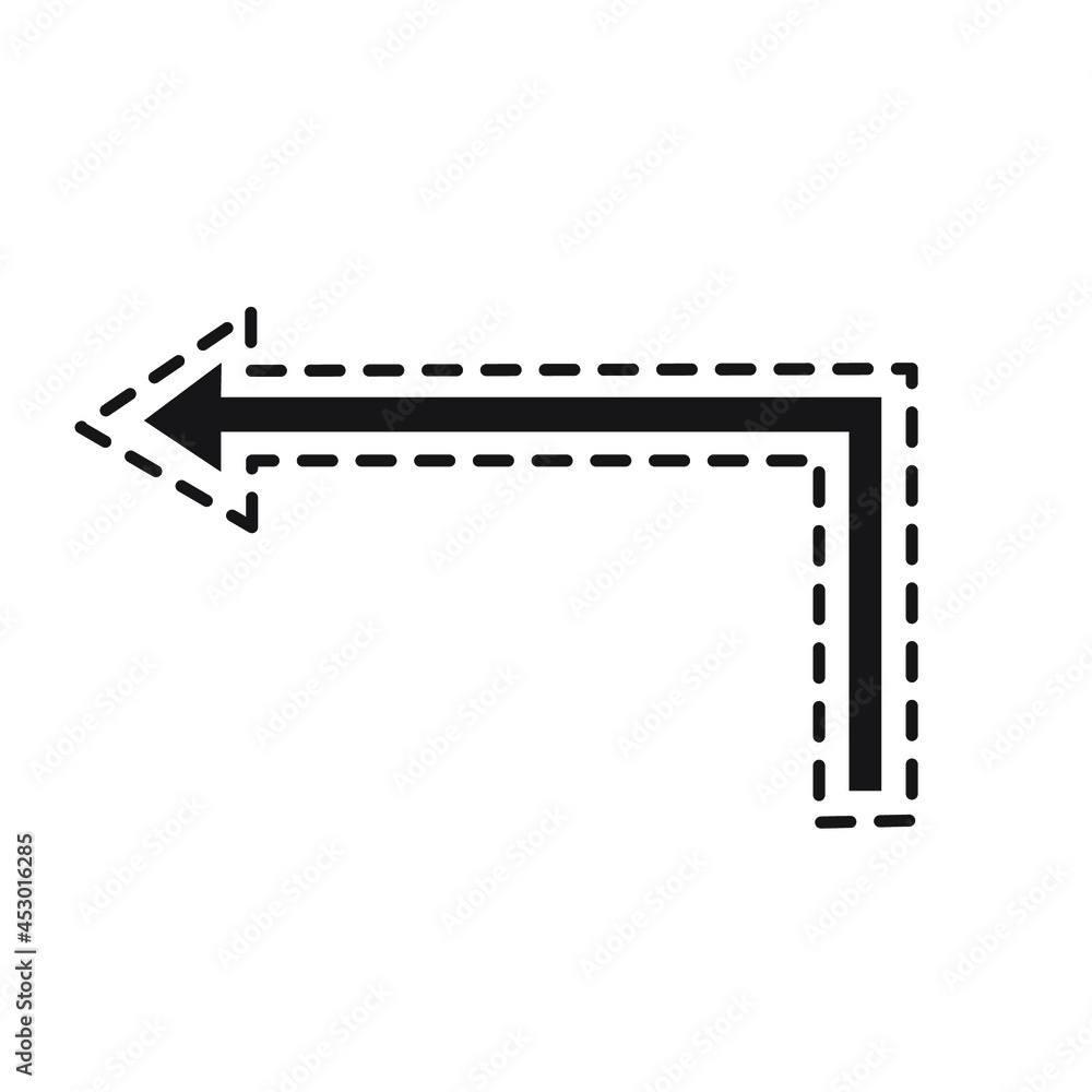 dotted arrow vector direction dotted arrow vector direction
