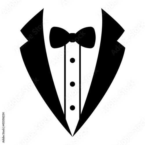 Vector Tuxedo Shirt Design Illustration