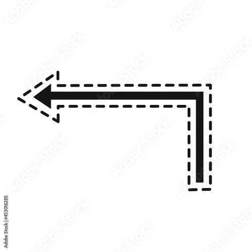 dotted arrow vector direction