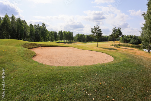 Golf course in the middle of the forest glade.  © areporter