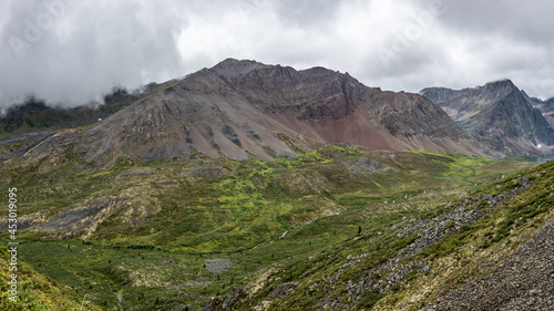 Stunning  scenic views in backcountry area of Tombstone Territorial Park  Yukon  Canada. 