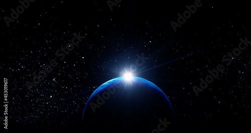Fotografie, Obraz Image of planet in outer space.