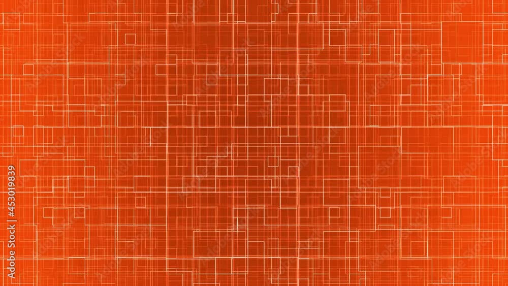 Orange Circuit Board Geometries Loop Up Animation Background Orange Circuit Board Geometries Loop Up Animation Background