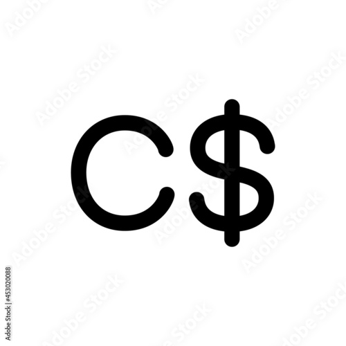 通貨記号　ニカラグア・コルドバ　ベクターイラスト