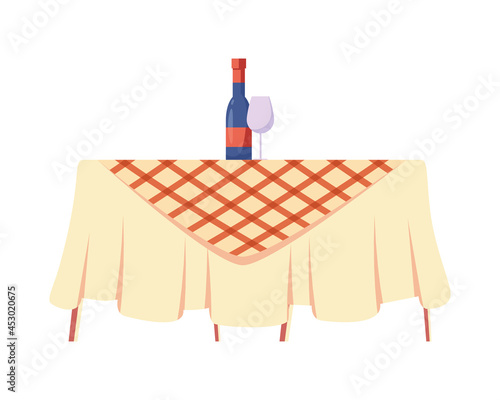 picnic table with drinks
