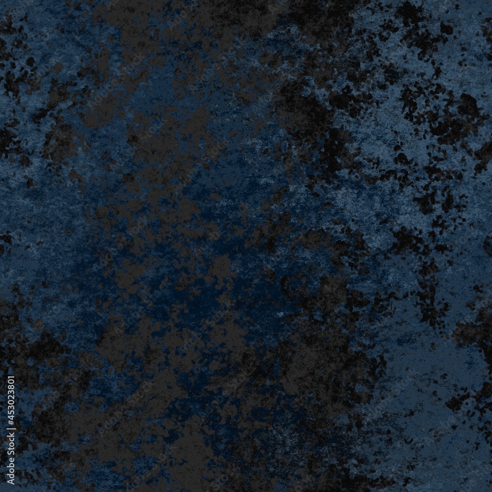 Fototapeta premium Seamless dark blue grunge background texture