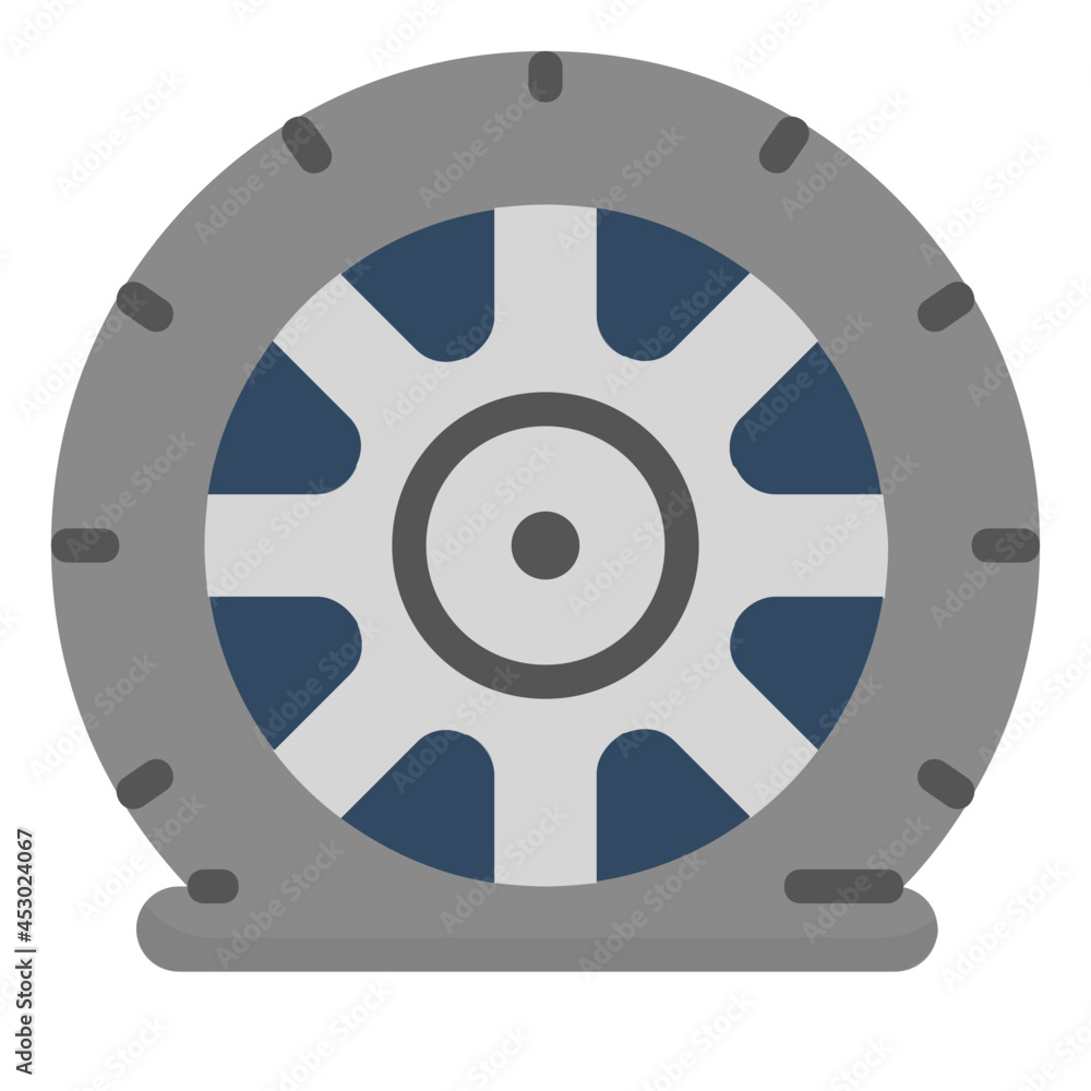 Obraz premium flat tire flat icon