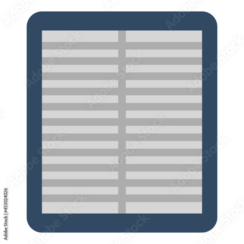 air filter flat icon