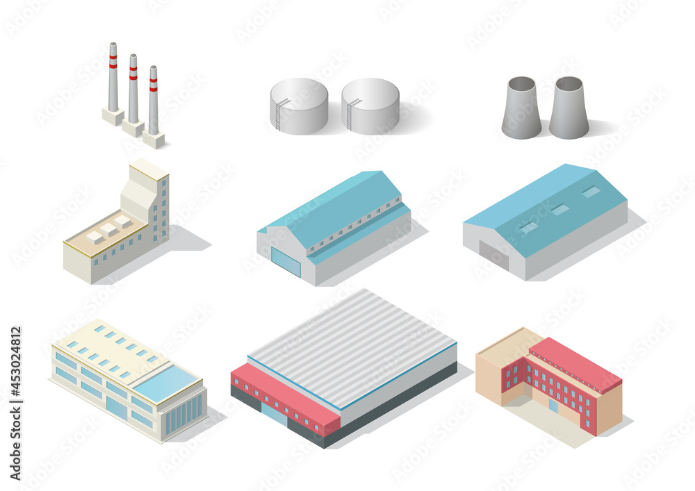 industrial building set industrial building set