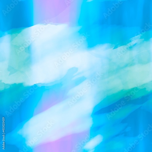 Seamless blue abstract watercolor background texture