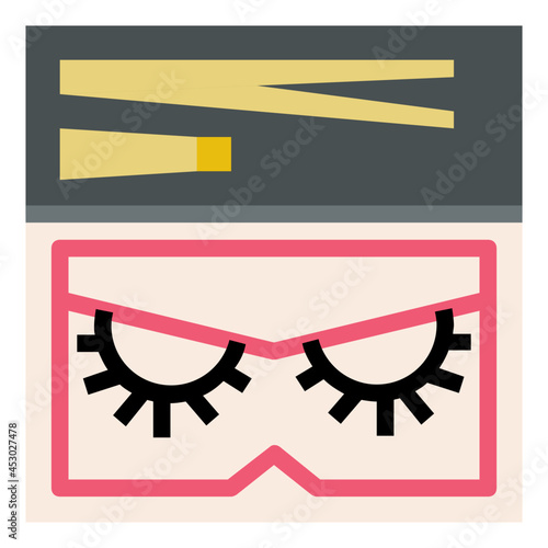 False lashes flat icon