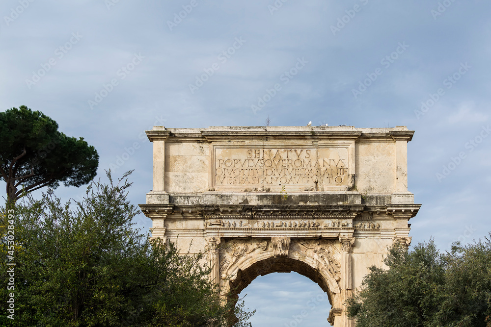 Arch of Titus (Arco di Tito), Rome, Italy