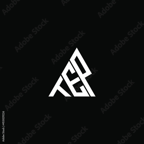 TEP letter logo creative design. TEP unique design photo