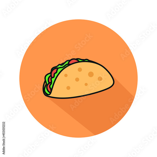 simple vector icon taco design
