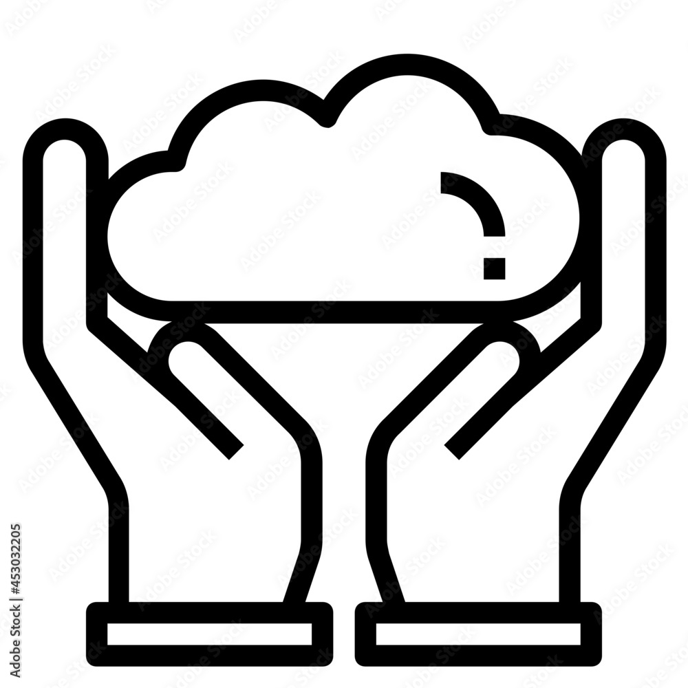 cloud line icon cloud line icon