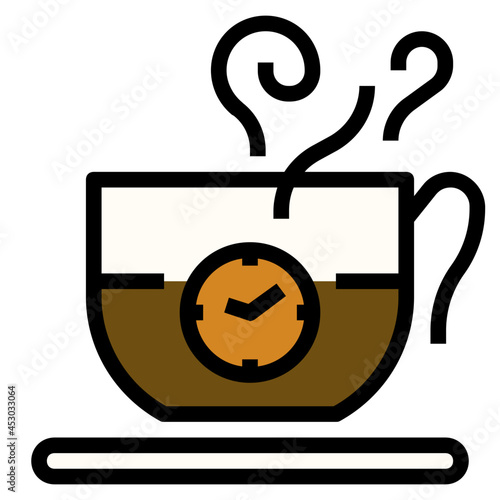 coffee time line icon