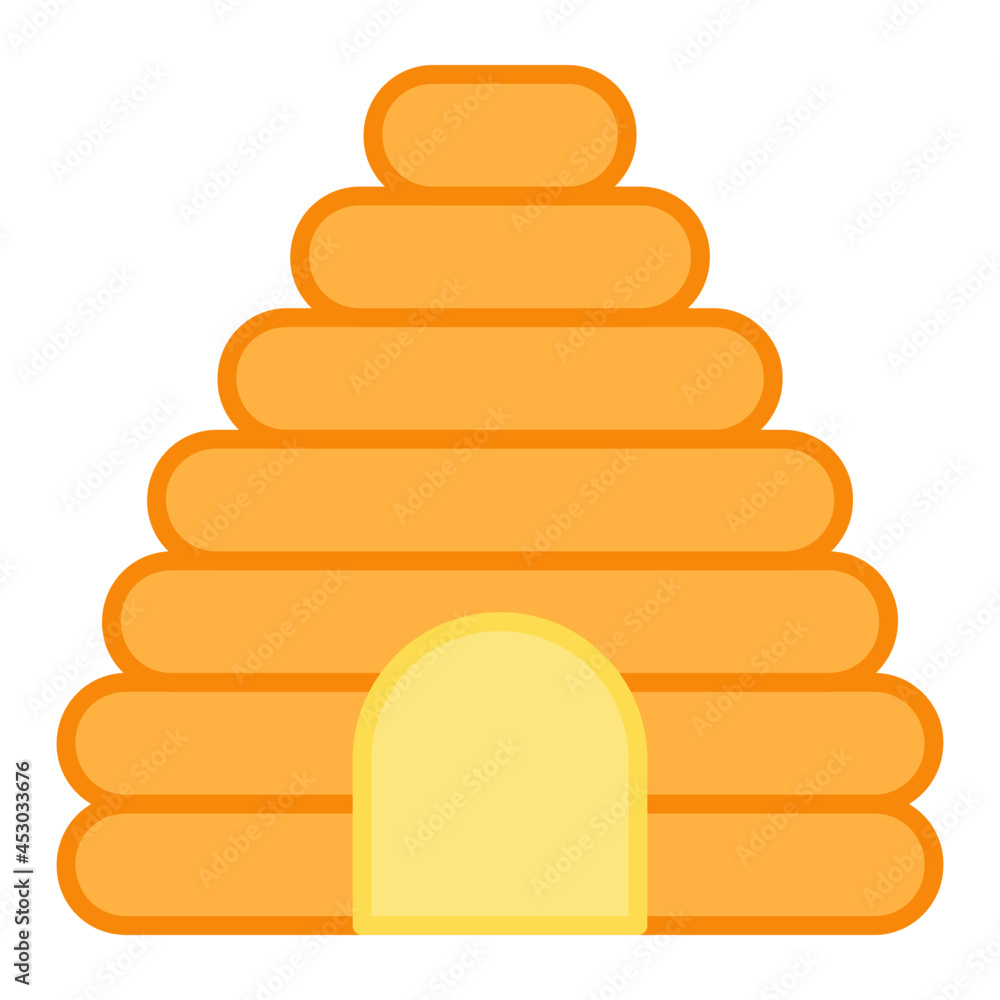 A perfect design icon of beehive