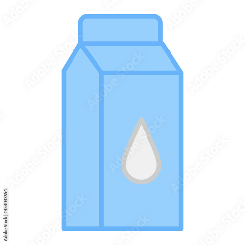 An icon design of milk pack