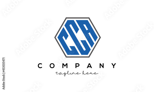  letters CCA creative polygon logo victor template photo