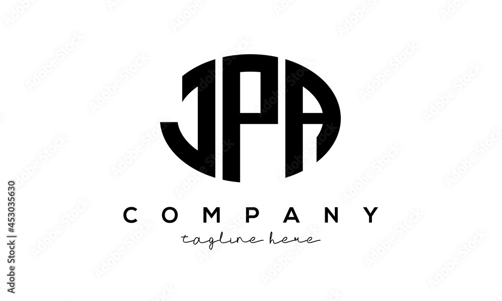 JPA three Letters creative circle logo design