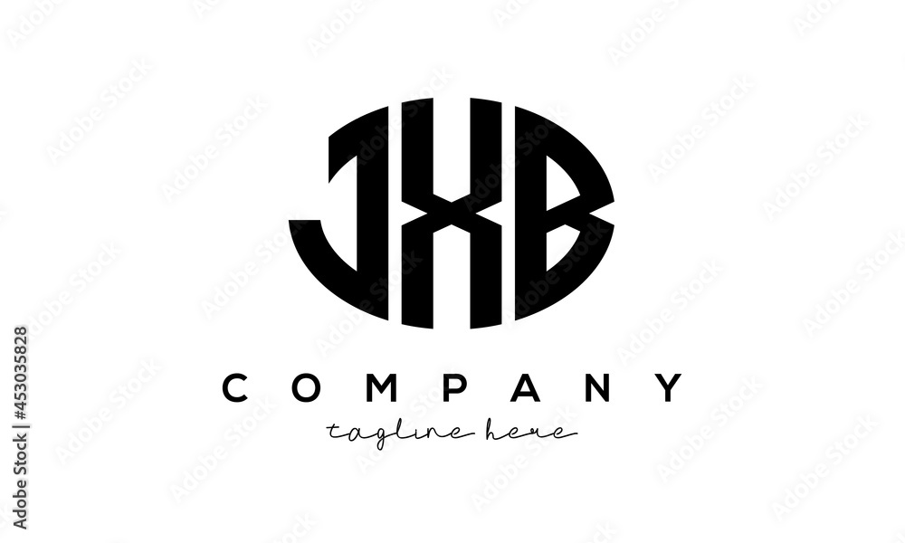 JXB three Letters creative circle logo design JXB three Letters creative circle logo design