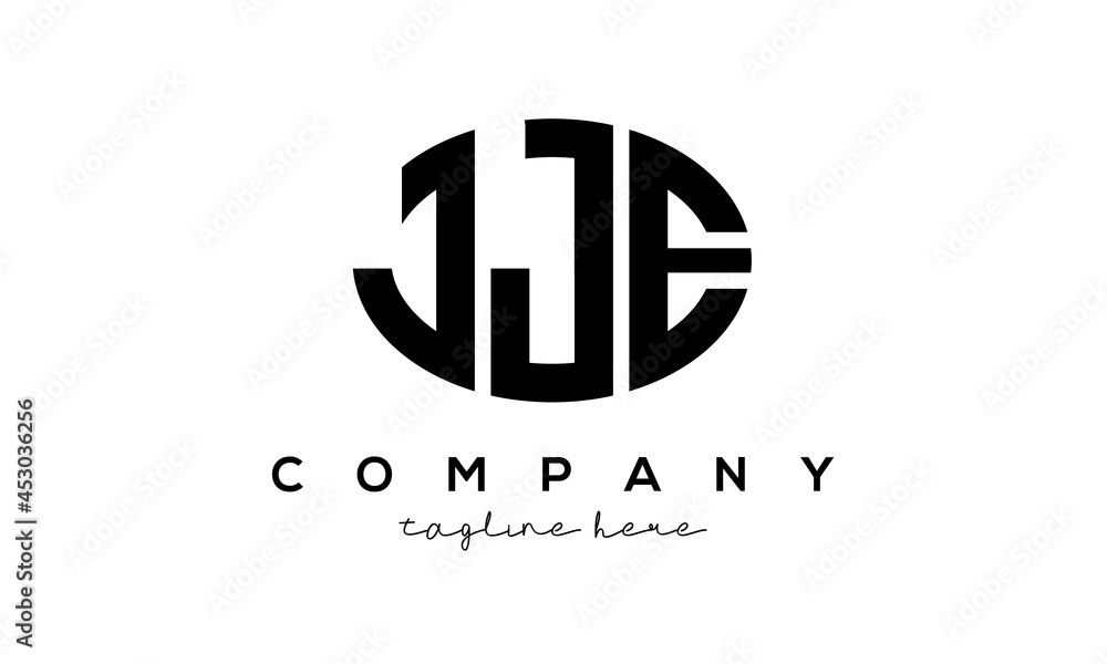 JJE three Letters creative circle logo design