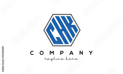  letters CHK creative polygon logo victor template photo