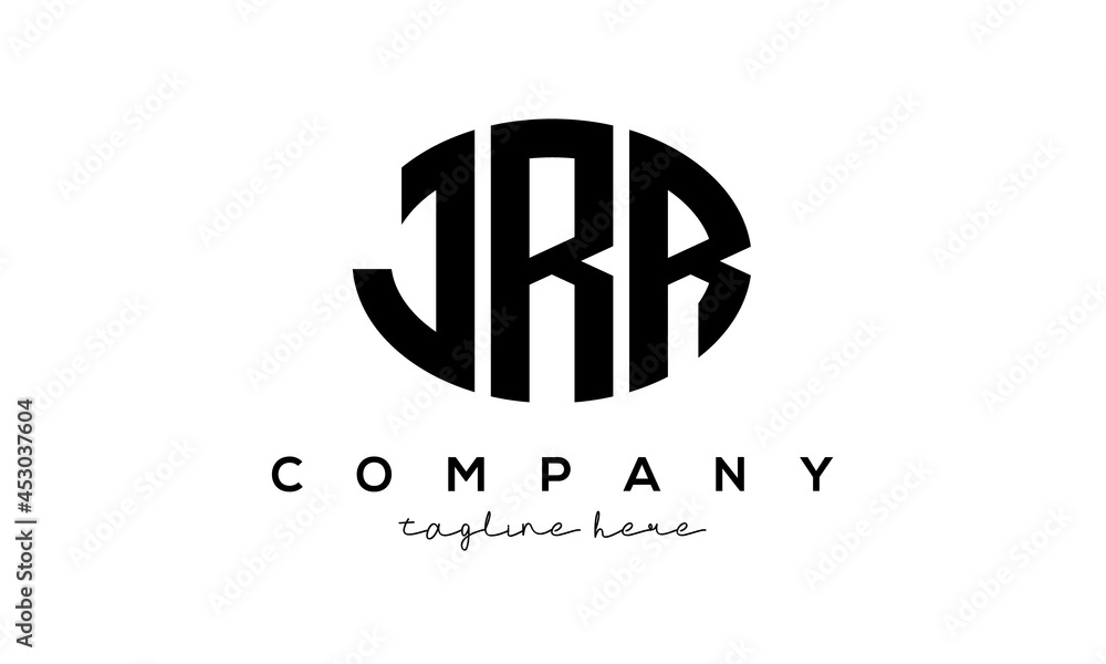 JRR three Letters creative circle logo design JRR three Letters creative circle logo design