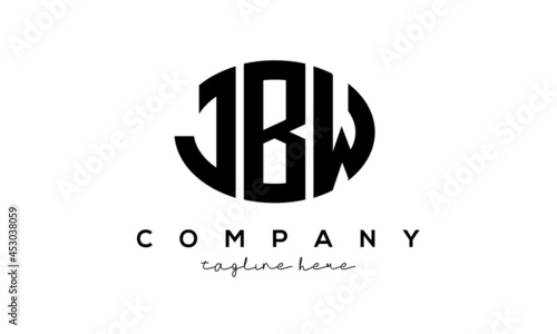 JBW three Letters creative circle logo design 
