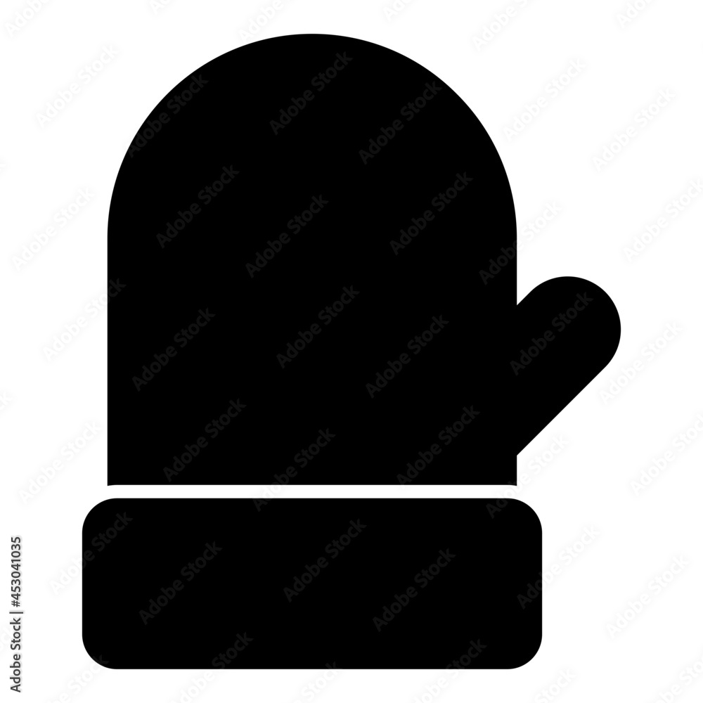 A trendy vector design of glove A trendy vector design of glove