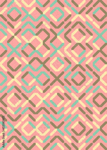 Abstract Geometric Pattern generative computational art illustration