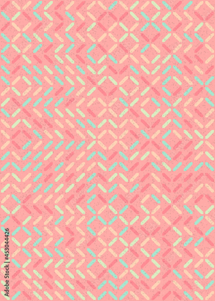 Fototapeta premium Abstract Geometric Pattern generative computational art illustration