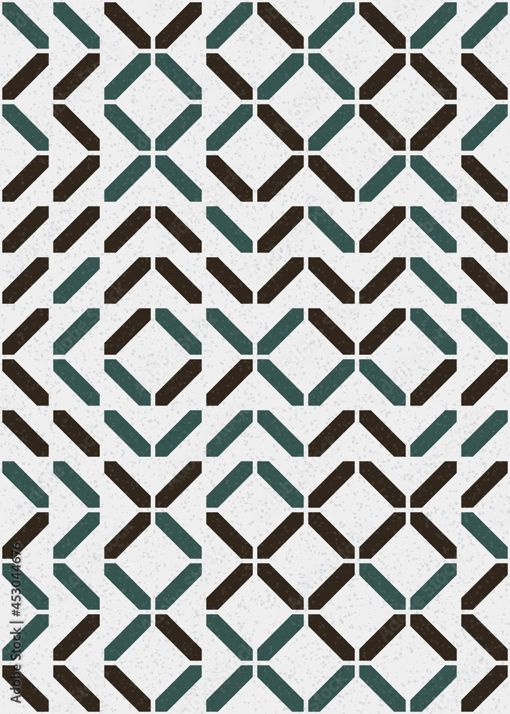 Fototapeta premium Abstract Geometric Pattern generative computational art illustration