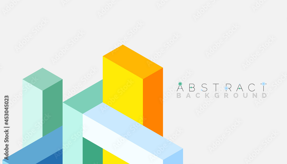 Abstract background. 3d cubes, cubic elements and blocks. Techno or business concept for wallpaper, banner, background, landing page Abstract background. 3d cubes, cubic elements and blocks. Techno or business concept for wallpaper, banner, background, landing page