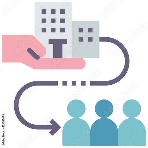 ipo flat style icon