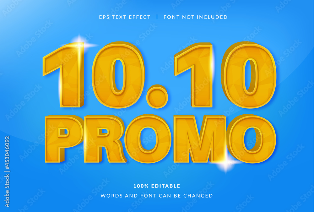 10 10 Promo Text Effect