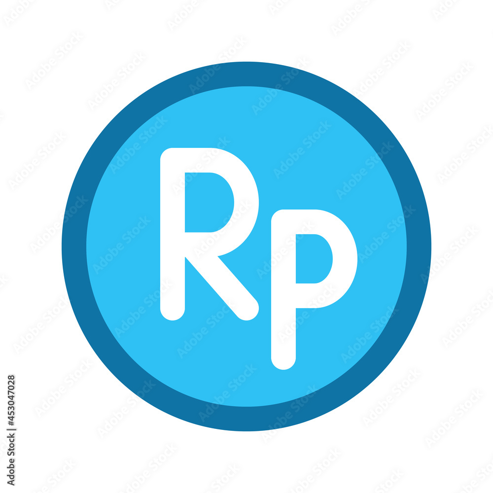 Illustration vector graphic icon of Indonesia Rupiah currency. Filled line style icon. Vector illustration isolated on white background. Perfect for website or application design. Illustration vector graphic icon of Indonesia Rupiah currency. Filled line style icon. Vector illustration isolated on white background. Perfect for website or application design.